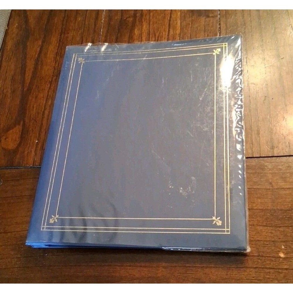 Photo Book Pioneer MB-811P 8-1/2x11 Memory Book Navy Blue 1998 Vintage Plastic